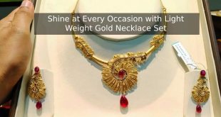 Shine at Every Occasion with Light Weight Gold Necklace Set