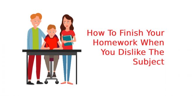 How To Finish Your Homework