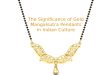 The Significance of Gold Mangalsutra Pendants in Indian Culture