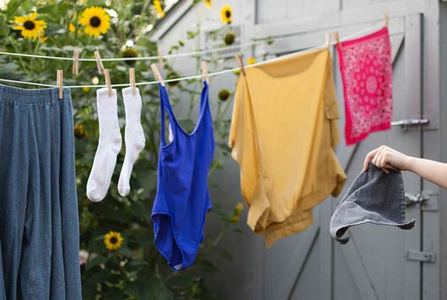 Let your laundry and dishes air dry
