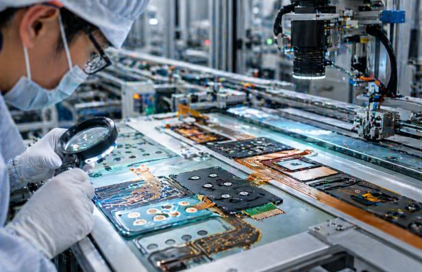 Printed electronics quality control for flexible circuits and HMI components