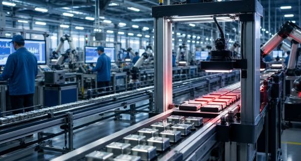 Quality control systems in a high-volume manufacturing facility with automated inspection