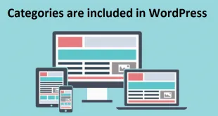 How many Categories are included in WordPress