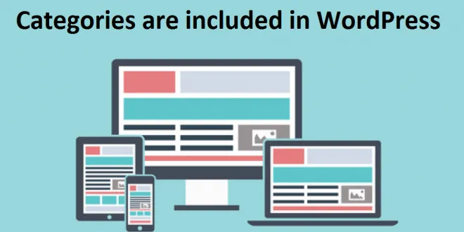 How many Categories are included in WordPress
