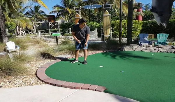 Golfing in Village of Baytown Wharf