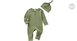 Rs 149 Bear Design Long-Sleeve Baby Jumpsuit Thespark Shop