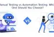 Manual Testing vs Automation Testing